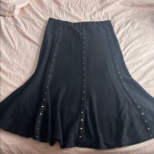 NY Collection Knit Studded Midi Skirt